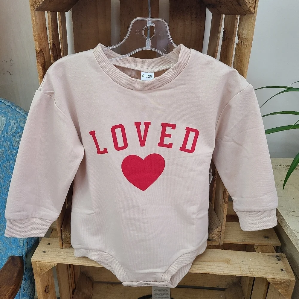 New Infant Long Sleeve Bodysuit Size 6-12 Months